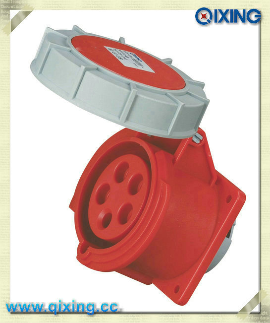 Cee/IEC IP67 32A 400V 5p European Standard Panel Mounted Socket