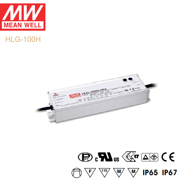 Original Meanwell Hlg-150h Series Single Output Waterproof IP67 LED Driver