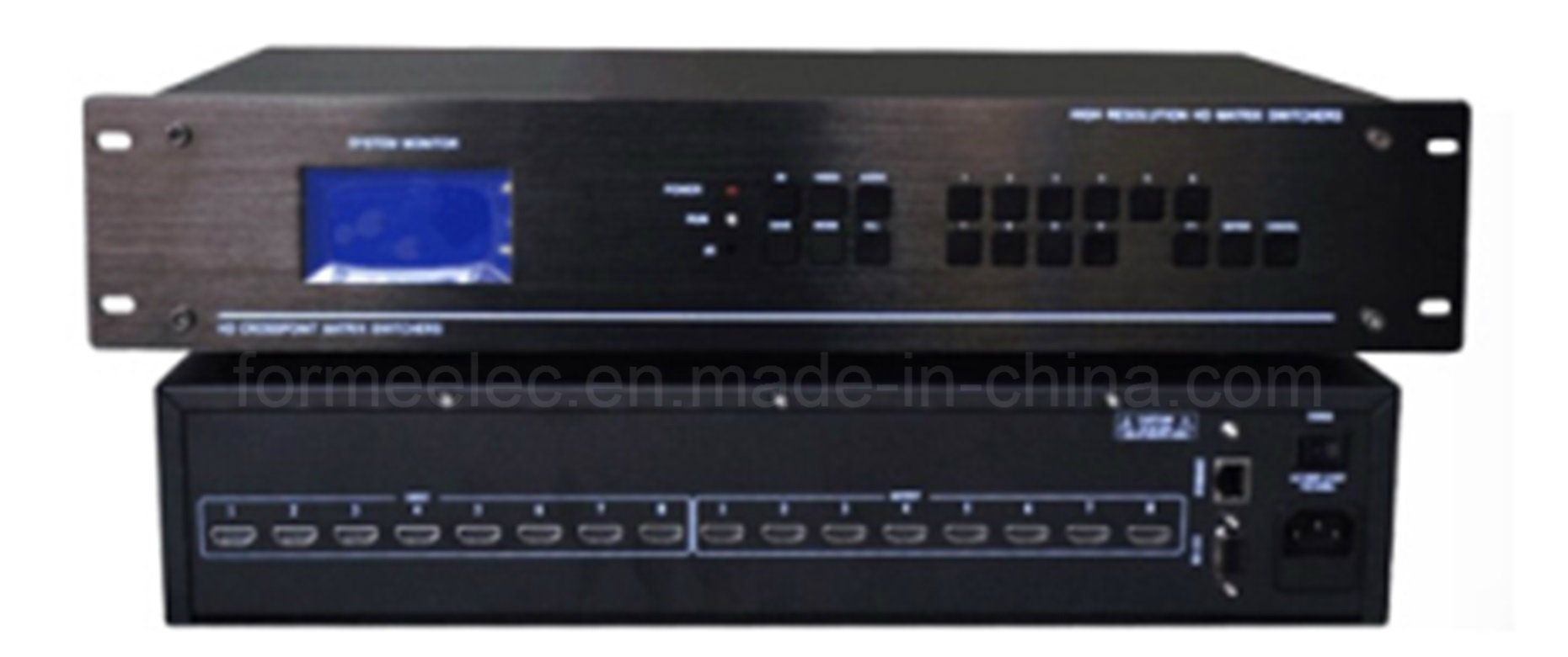 Integrated 8in 8out Digital HD HDMI Matrix Switch Splitter