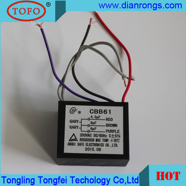 Five Wire Lead Metallized Polypropylene Film Capacitor