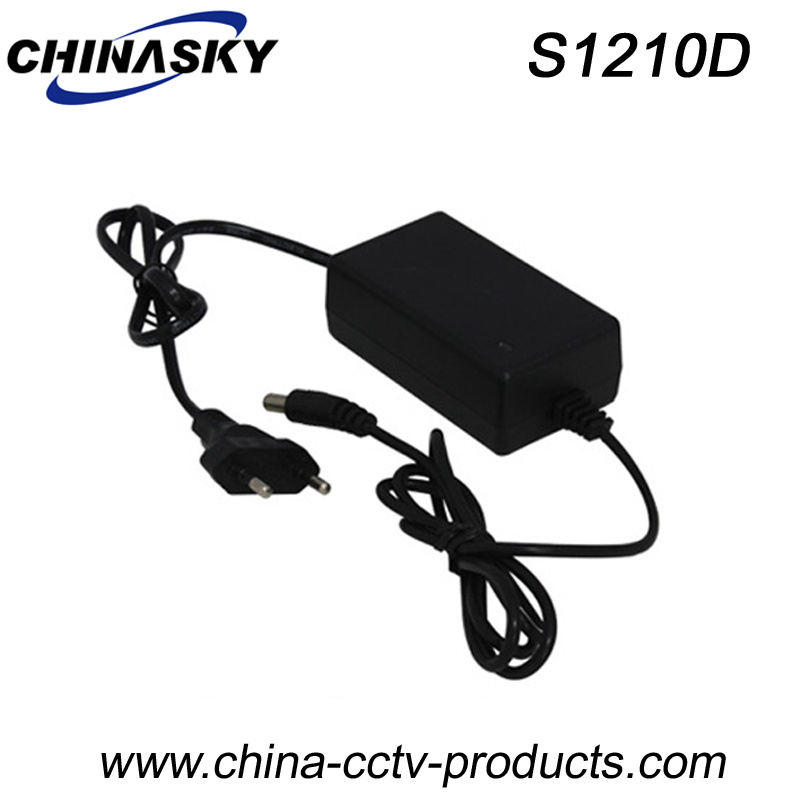 12V 1A Desktop CCTV Surveillance Camera Adapter (S1210D)