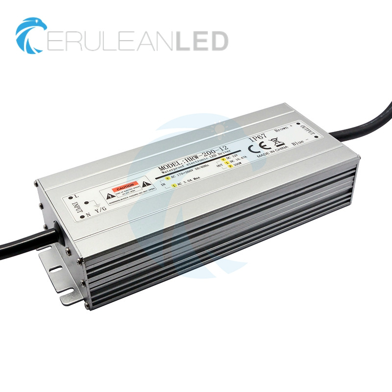 12V 24V 200W IP67 Waterproof LED Power Supply