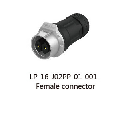 16mm Size 2pin Power Connector/Waterproof Circular Connector