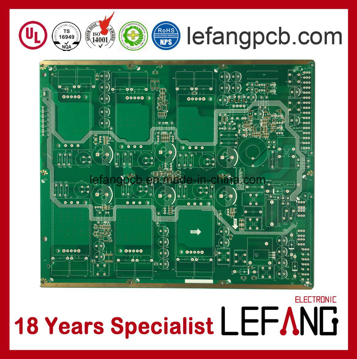 Multilayer Immersion Gold Circuit Board PCB for Vehicle