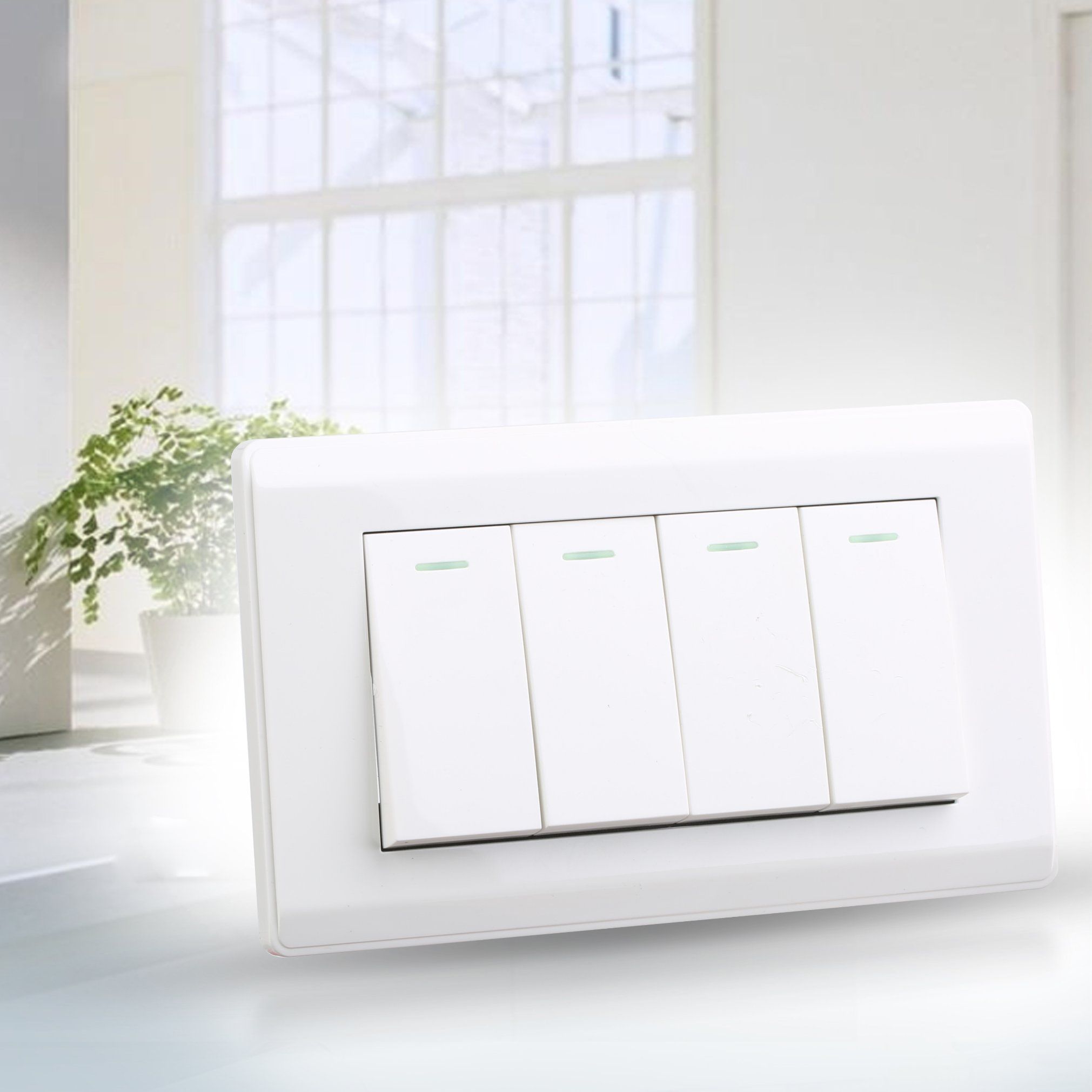 86*146big Size Long Four Gang One Way Wall Switch