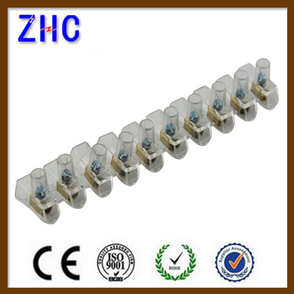 PC Electrical Plastic Screw DIN Rail Terminal Block