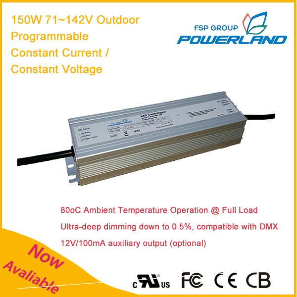 150W 71~142V Outdoor Programmable Constant Current LED Power Supply