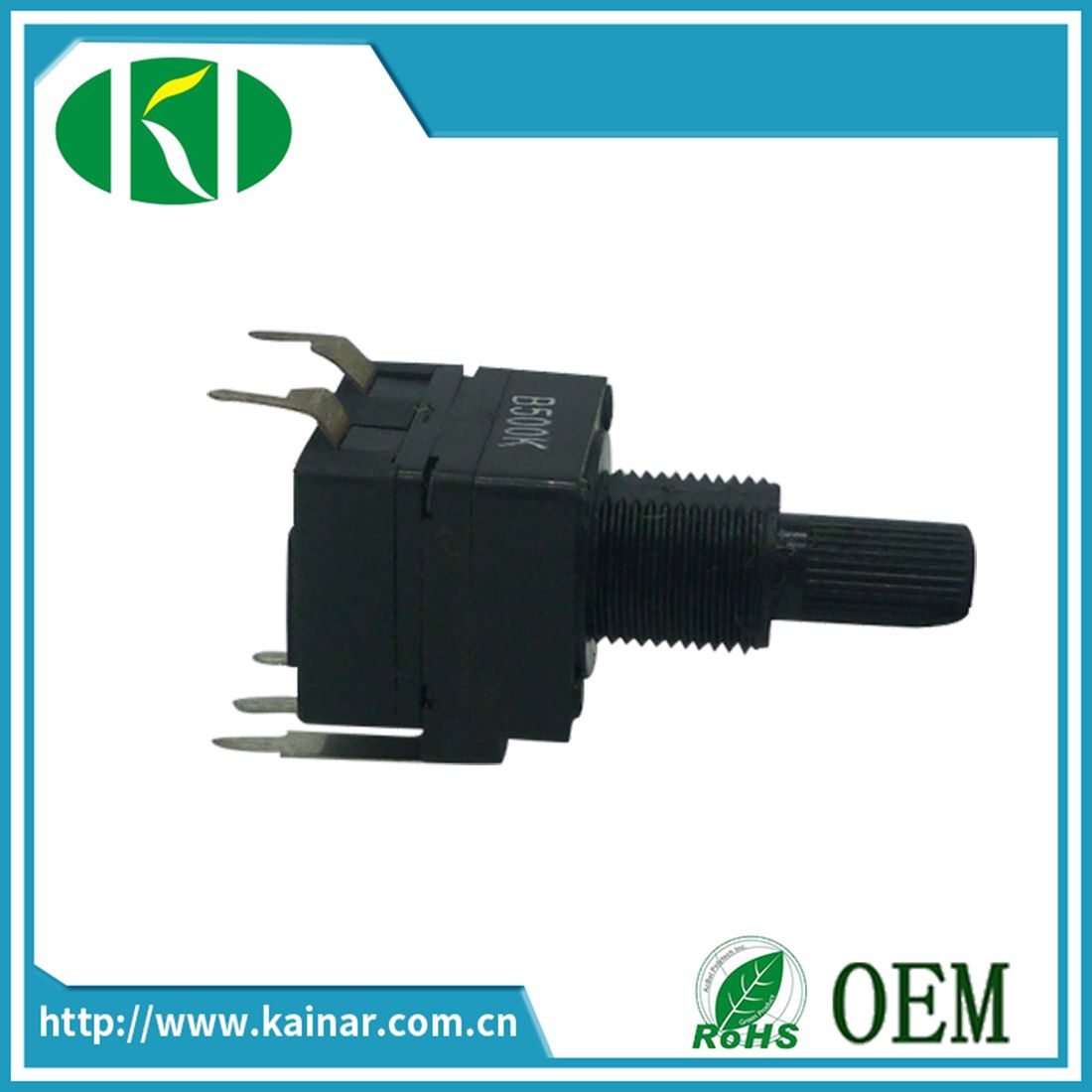 16mm 5 Pins Rotary Potentiometer with Switch Wh16s-1