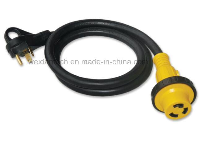30AMP Premium RV Twist Lock Power Cord with Grip Handles