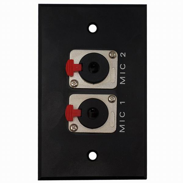 Aluminum XLR Wall Socket, Face Plate (9.2087)