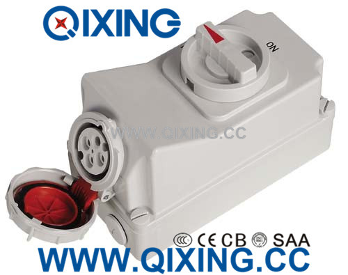 16A 4p Redwaterproof Switch and Socket