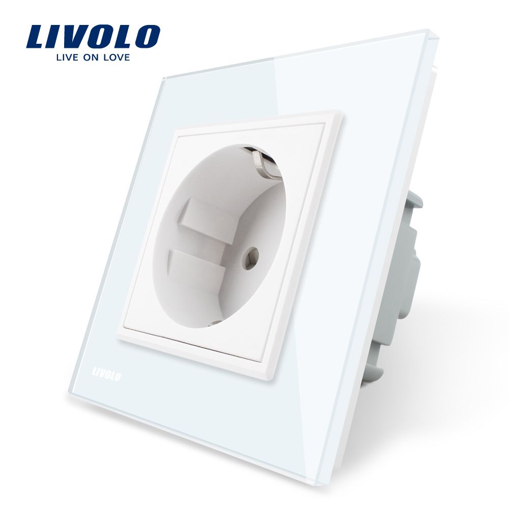 Livolo Certified 16A 250V EU Outlet Schuko Wall Socket (VL-C7C1EU-11)