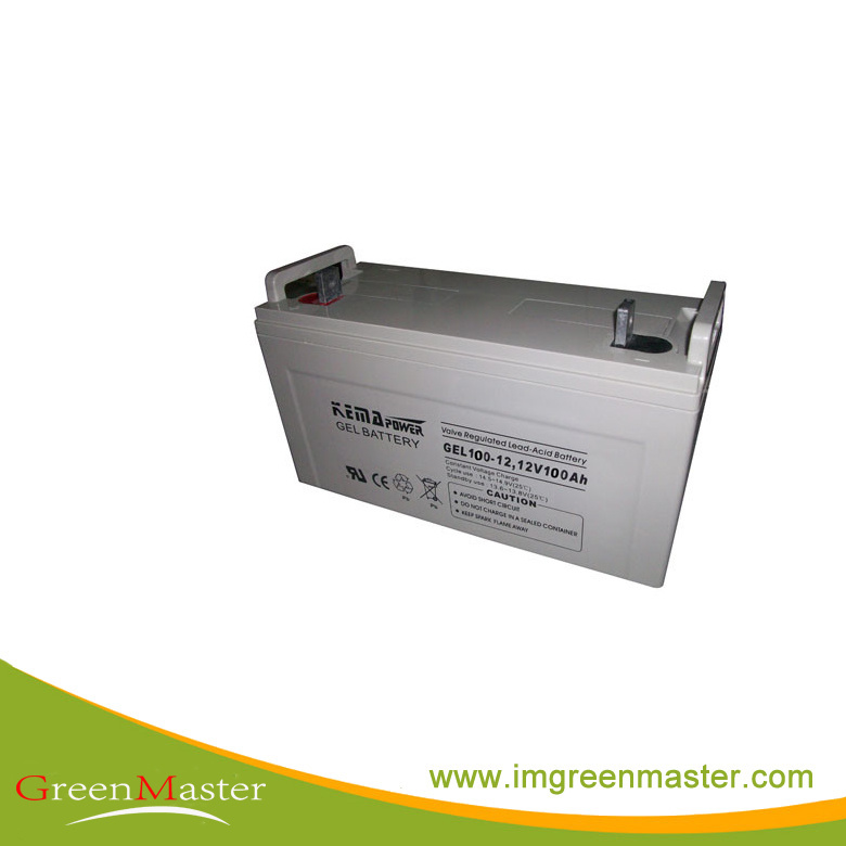 Gel100ah-12 Flat Plate Gel VRLA 12VDC Battery