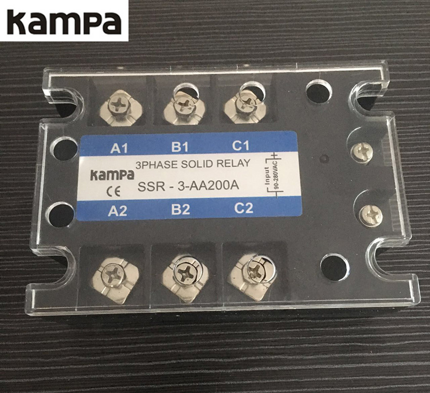 Tsr-200AA Input 80-280VAC Load 24-480VAC Three-Phase Solid State Relay 