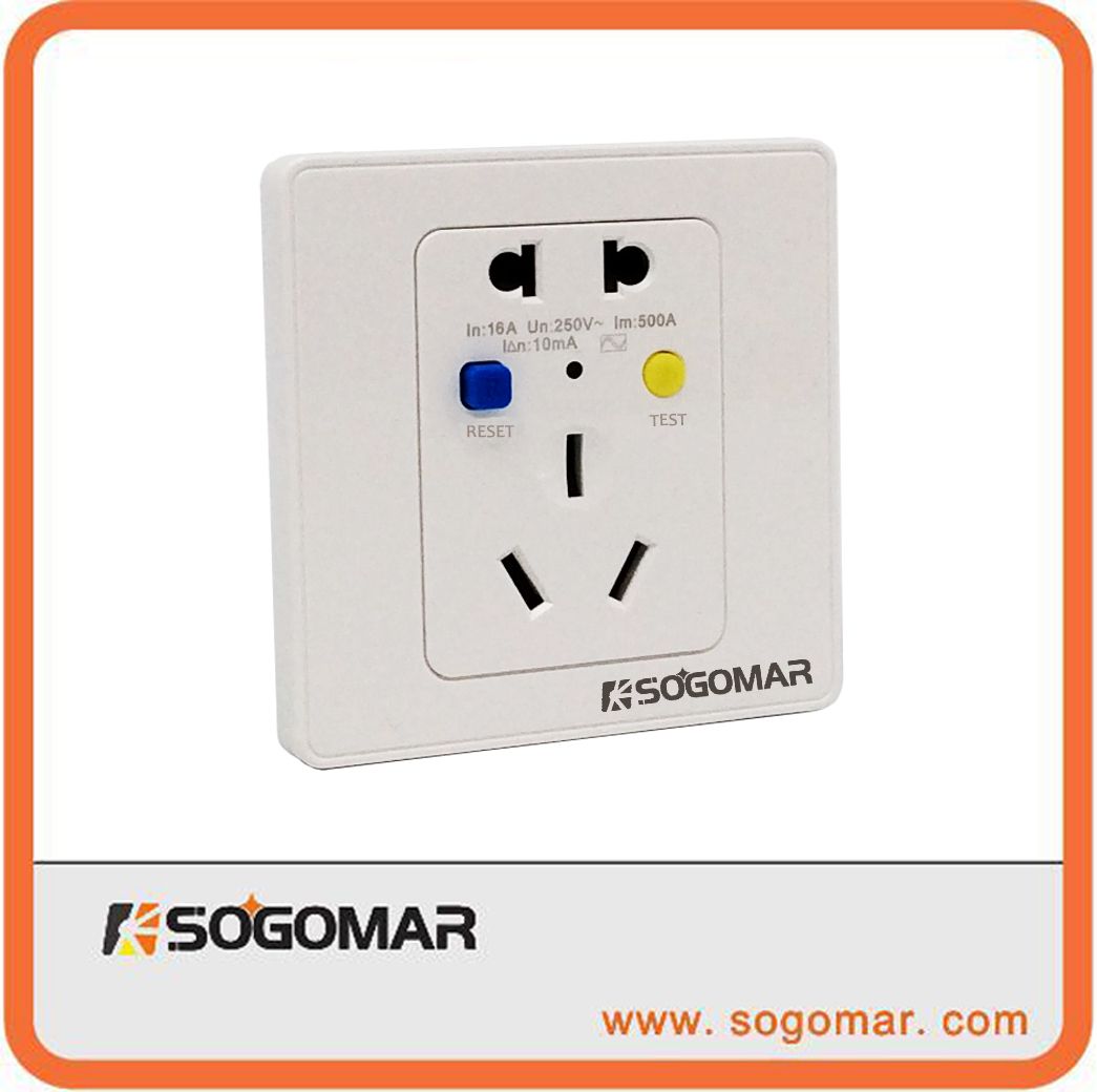 Dk-16A White Wall Mount Switch Outlet for Circuit Beaker
