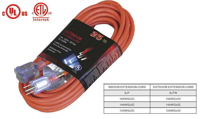 Extension Cord with UL Approval