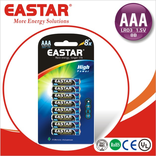 Lr03/R03 Battery (AAA Size) with Long Selflife