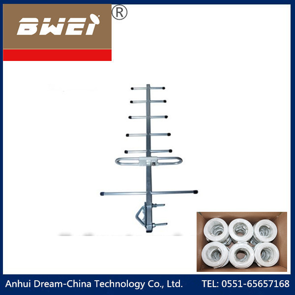 Yagi Antenna for DVB-T TV Signal Receiving