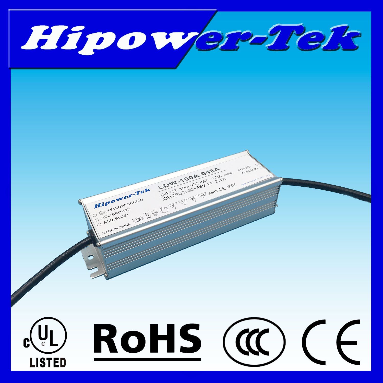 100W Economical Constant Current Outdoor Waterproof IP67 LED Driver Power Supply