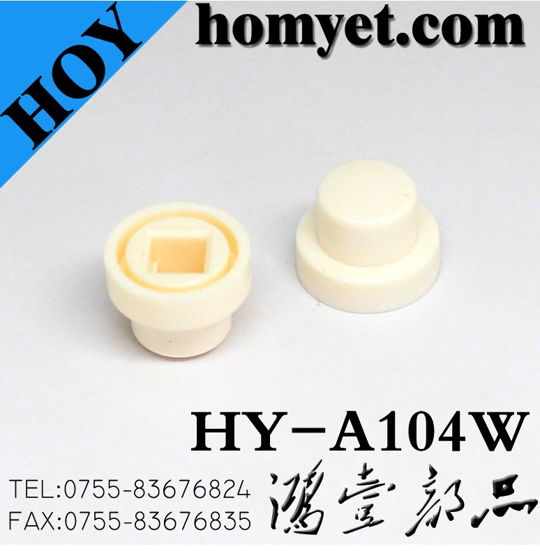 High Quality Tact Switch Cap in White (HY-A104W)