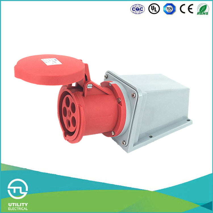 Utl Uz-1145 Plastic Connector Industrial Plug 63A 400V Female Socket
