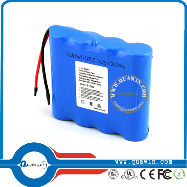 High Quality 14.8V 2.8ah Li-ion Rechargeable Battery Pack