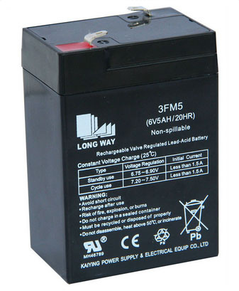 6V5ah Lead Acid AGM Battery for Fire Alarm System