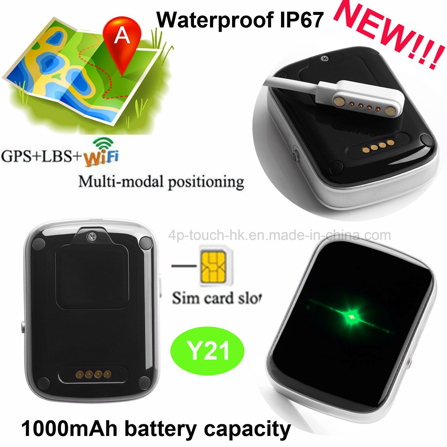 2018 New Mini GPS Tracker with 1000mAh Battery Y21