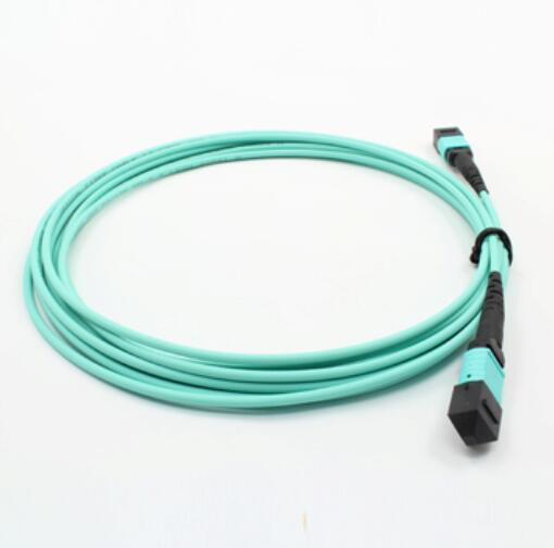 MPO/MTP Om3 Aqua Fiber Optic Cable Patchcord