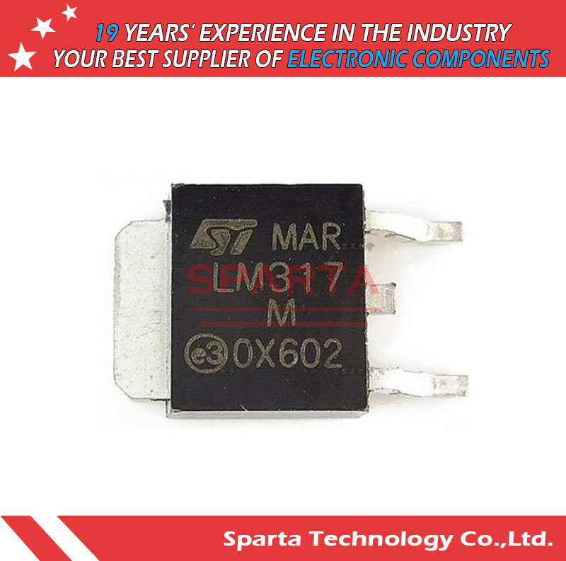 Lm317m to-252 D-Pak Positive Adjustable Linear Voltage Regulator IC