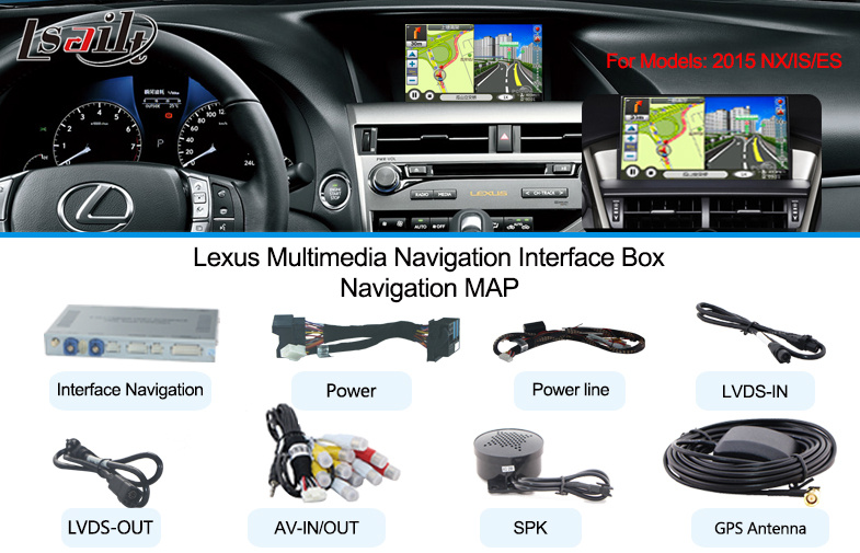 Plug and Play Car Multimedia Video Interface For2014-Lexus-Es250/350/Is300