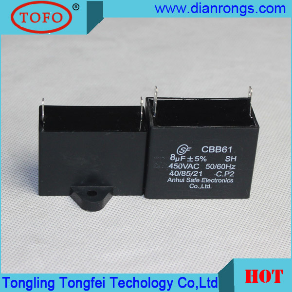 Air Conditionning Fan Capacitor Cbb61 450V with Approval