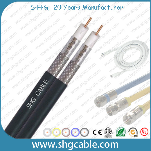 75ohms CATV Coaxial Cable Standard Shield Rg7 Dual