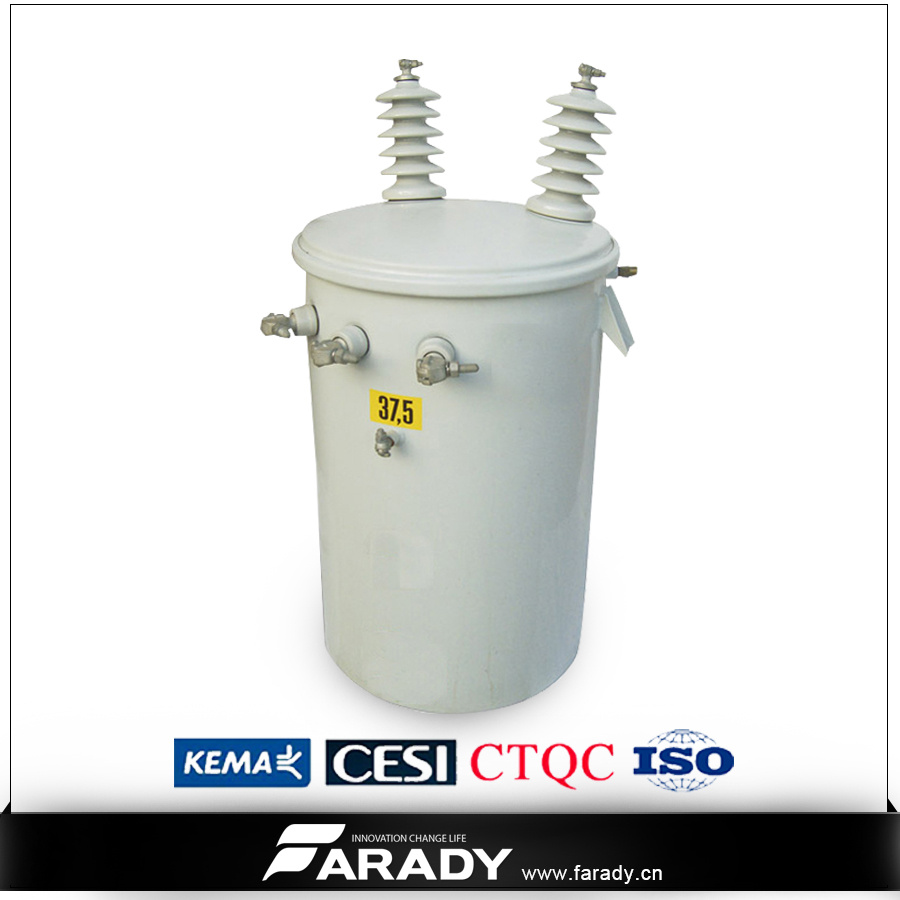 Single Phase 75kVA Pole Mounted Oil Immersed Power Transformer