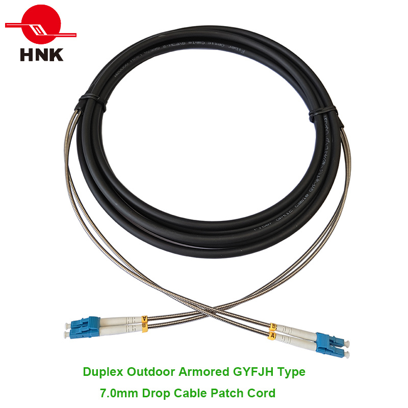 Duplex Outdoor Armored Gyfjh Type Fiber Optic Patch Cable