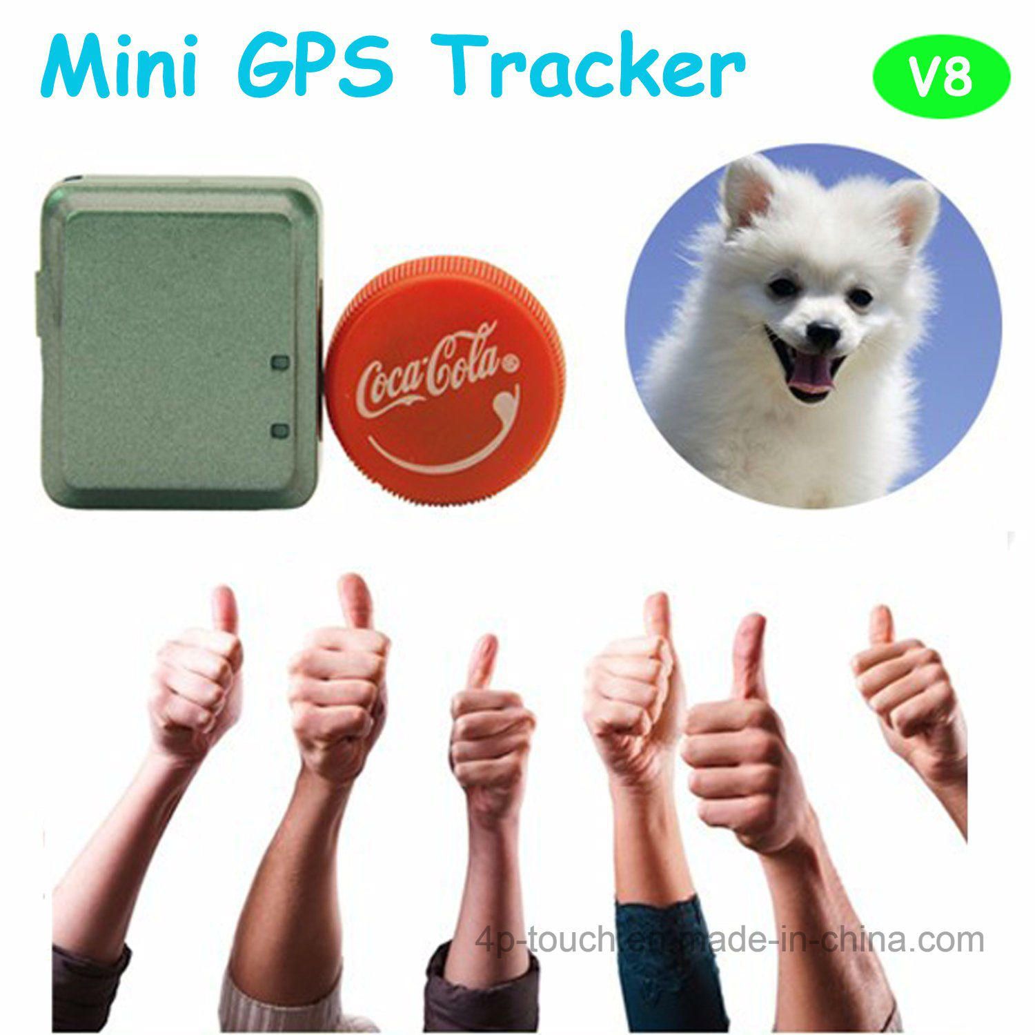 Newest Mini Pet GPS Tracker with GPS+Lbs+Agps (V8)