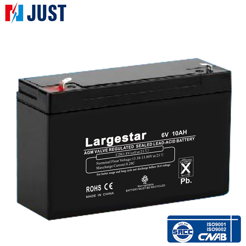 6V 10ah UPS Battery AGM Valve Regulated Sealed Lead-Acid Battery