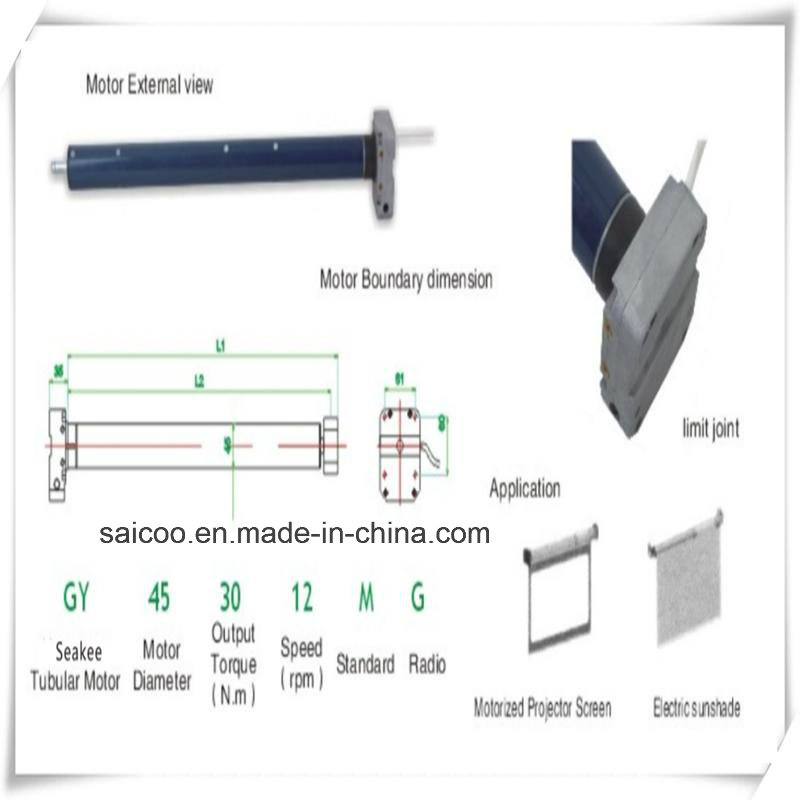 Electrical Tubular Motor with Ce/RoHS/TUV/CCC