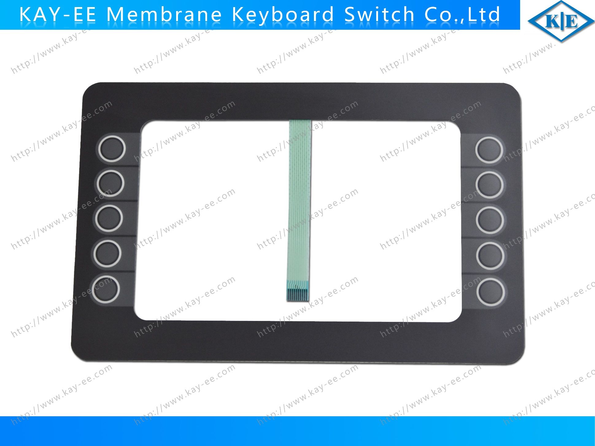 Sensitive Touch Capacitive Membrane Switch with Display