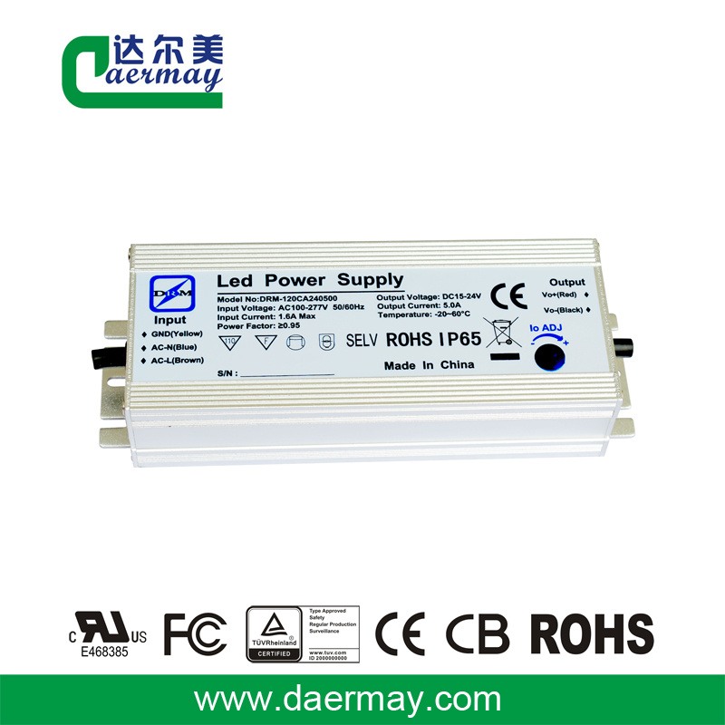 LED Driver Waterproof IP65 120W 24V