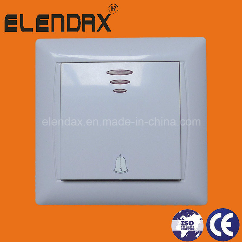 EU Style Flush Mounted LED Doorbell Wall Switch (F6106)