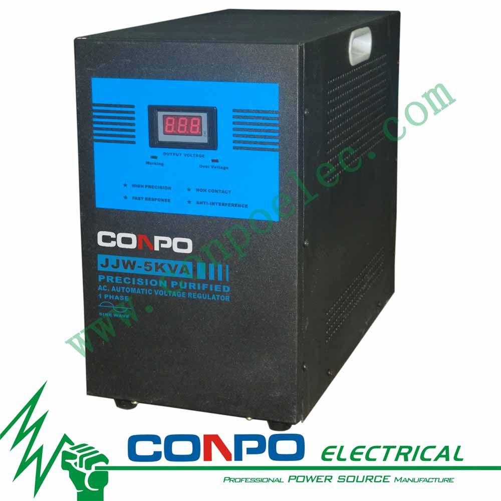 Jjw-5kVA Ferro-Resonant/Precision Purified/Contactless Voltage Stabilizer/Regulator
