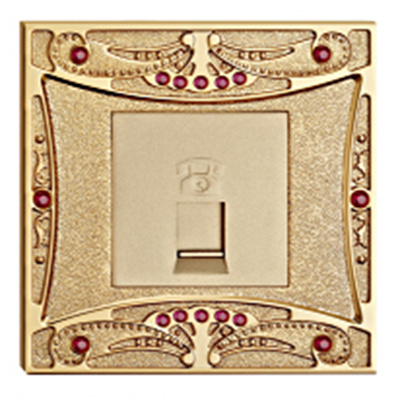 Diamond Brass Villa Tel Socket / Internet Socket / Data Socket