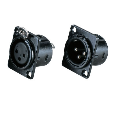 3-Pin XLR Panel Mount Connector Chassis Socket (1093)