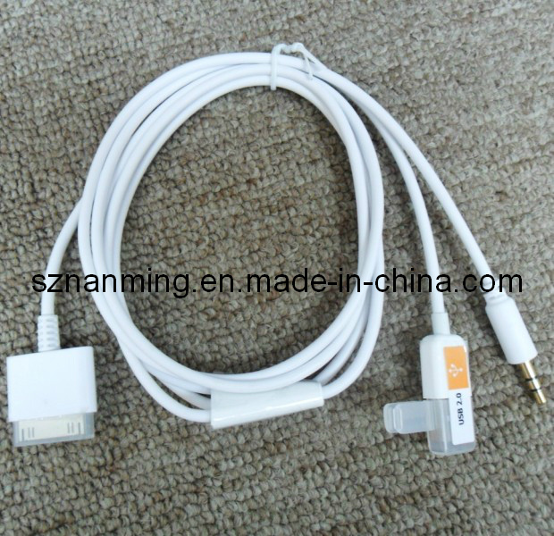 USB to 3.5mm Aux Audio Cable Car for iPhone4