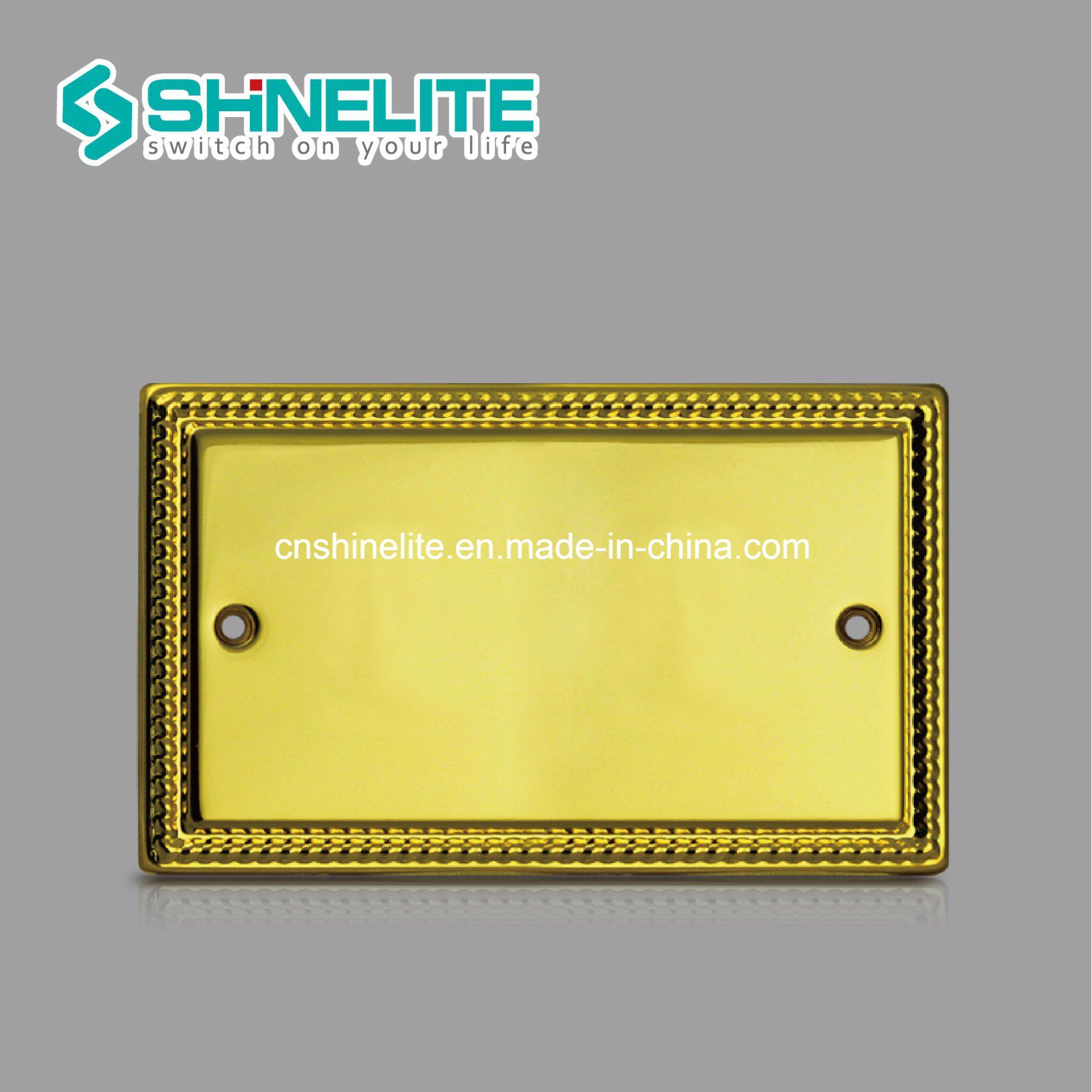 2018 New Design 2 Gang Light Switch Connection Blank Plate