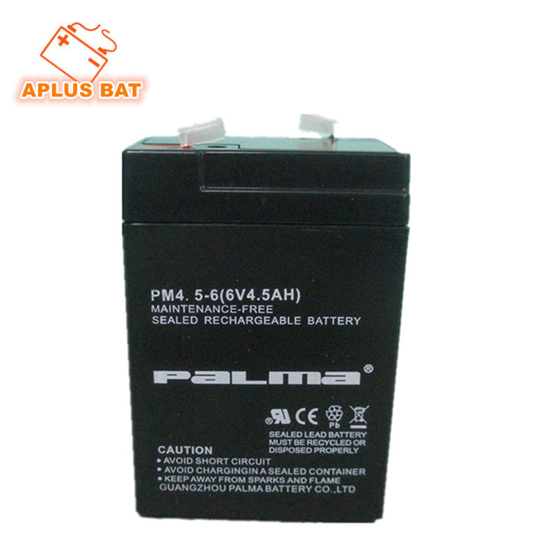 Sealed Samll Size UPS Battery 6V4.5ah for Float Charging Application