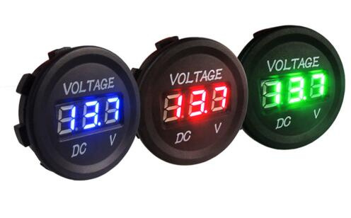 DC 12V to 24V LED Display Car Digital Voltmeter Electric Voltage Meter Socket for Automobile Motorcycle