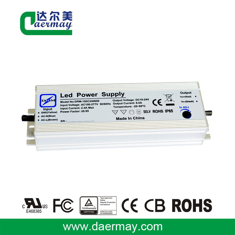 IP65 150W 24V LED Driver Waterproof