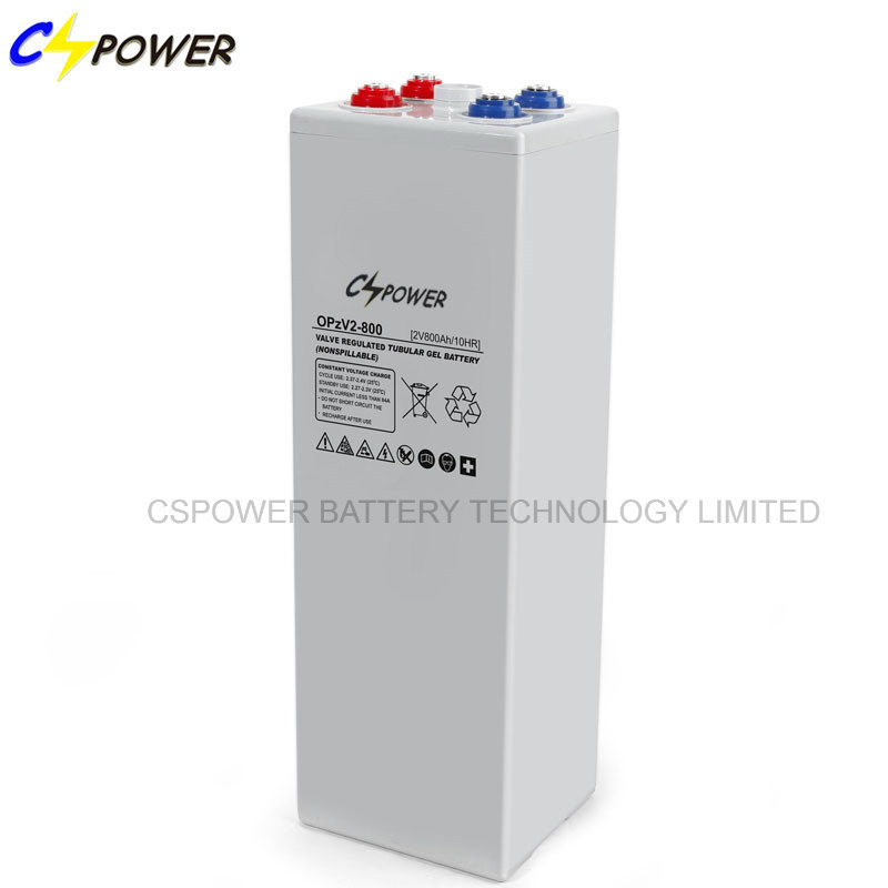   Cspower Longest Life Span Opzv Battery 2V 800ah